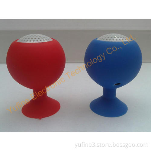 "wholesales mini adsorption speaker, mini wineglass speaker, sucking disk speaker, silicone mini speaker, cheaper gift speaker